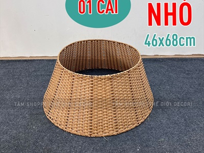 Hàng rào đế tròn che gốc cây thông Noel [Nhựa giả mây cao cấp] HANGRAO-02