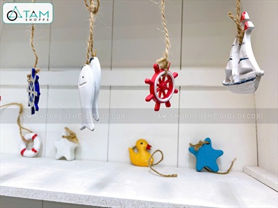 Hộp 10 phụ kiện mini chủ đề biển [Nhiều kiểu + 3-6cm] PKBIEN-01