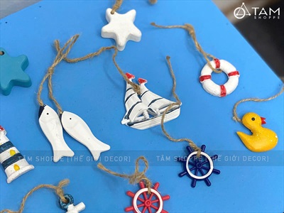 Hộp 10 phụ kiện mini chủ đề biển [Nhiều kiểu + 3-6cm] PKBIEN-01
