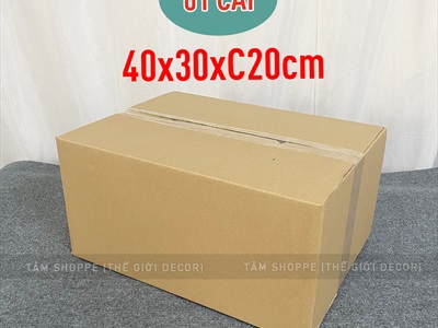 Hộp giấy carton làm hộp quà giáng sinh [Cứng cáp - nhiều cỡ] HOPGIAY-01