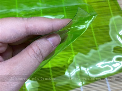 Màn nhựa dẻo PVC màu trong suốt làm lồng đèn [Khổ 1m2 - dày đẹp] PK-GIAYMAU-02
