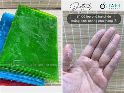 Màn nhựa dẻo PVC màu trong suốt làm lồng đèn [Khổ 1m2 - dày đẹp] PK-GIAYMAU-02