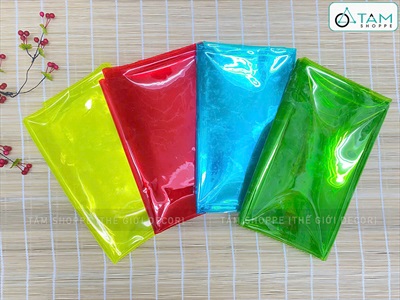 Màn nhựa dẻo PVC màu trong suốt làm lồng đèn [Khổ 1m2 - dày đẹp] PK-GIAYMAU-02