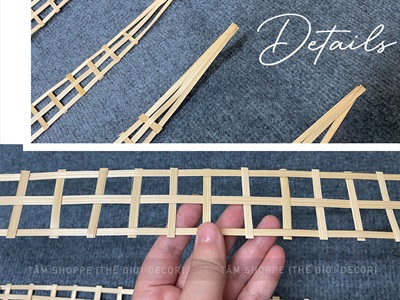 Nan tre cắm hoa trang trí cây thông Noel bản 5cm dài 1m [Loại đẹp - đan kĩ] NANTRE-01