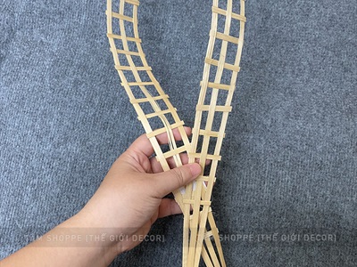 Nan tre cắm hoa trang trí cây thông Noel bản 5cm dài 1m [Loại đẹp - đan kĩ] NANTRE-01