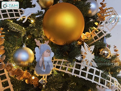 Nan tre cắm hoa trang trí cây thông Noel bản 5cm dài 1m [Loại đẹp - đan kĩ] NANTRE-01
