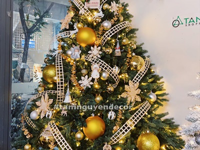 Nan tre cắm hoa trang trí cây thông Noel bản 5cm dài 1m [Loại đẹp - đan kĩ] NANTRE-01