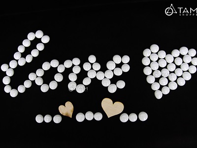 Sỏi thuỷ tinh viên tròn 2cm [Túi lưới 300gr - Nhiều màu] SOIDA-04