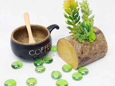 Sỏi thuỷ tinh viên tròn 2cm [Túi lưới 300gr - Nhiều màu] SOIDA-04