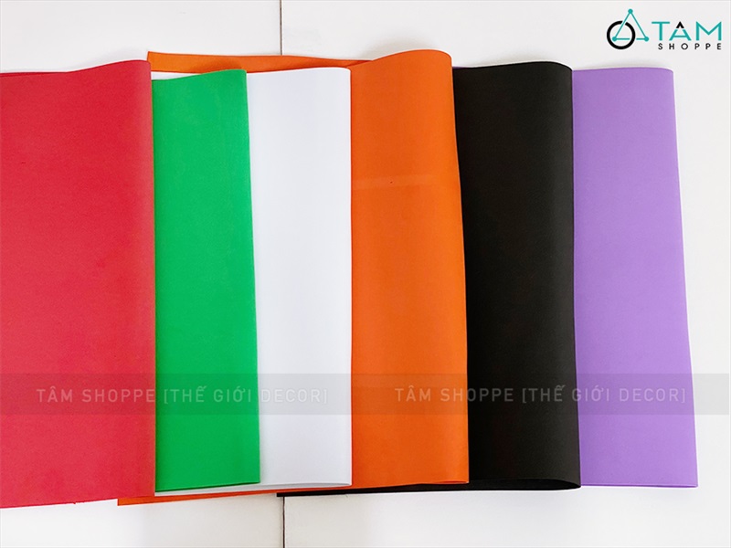 Tấm mút xốp bitis 2ly làm đồ thủ công 50x80cm PKHM-MUT-01