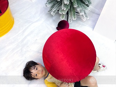 Trái banh xốp cầu xốp tròn làm châu Noel, người tuyết [ĐK10-40cm - Đặc ruột] PHOI-DIY-01