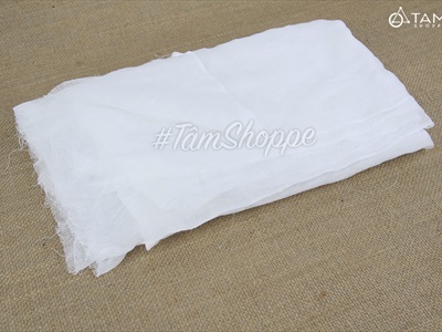 Vải gạc trắng trơn khổ 80cm (bán theo 1 mét tới) PK-VAI-05