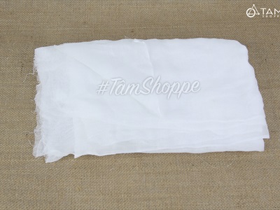 Vải gạc trắng trơn khổ 80cm (bán theo 1 mét tới) PK-VAI-05