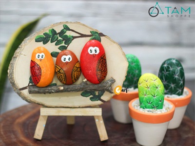 Viên đá cuội tự nhiên Decor - chặn giấy - kỳ lưng VDTC-SOIDA-01