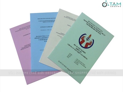 Xấp 10 tờ giấy màu cứng khổ A4 180gsm PKHM-GIAY-01