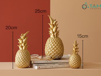 Mô hình trái thơm trang trí để bàn [Sang xịn/ 3 size] TRAITHOM-01