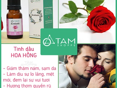 Tinh dầu hoa hồng (Rose) SCENTASTIC