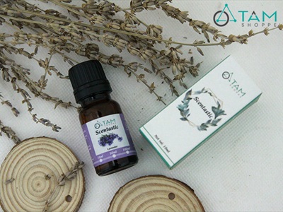 Combo TD02: Bộ 3 chai tinh dầu thiên nhiên 10ml ‪SCENTASTIC [ Tặng hộp gỗ ]