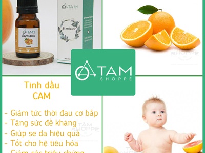 Tinh dầu vỏ cam nguyên chất 100% SCENTASTIC